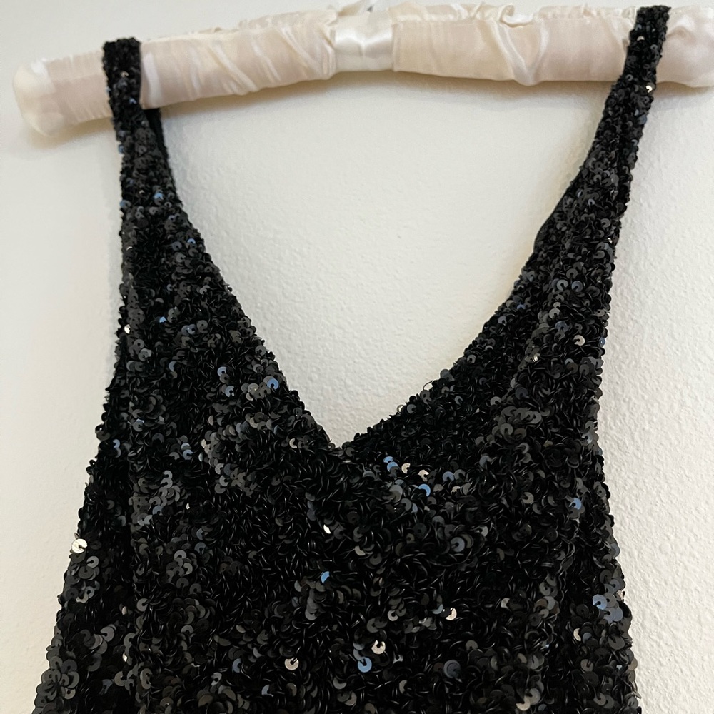 All Saints Scala Sequin Cowl Neck Top - Picture 3 of 8